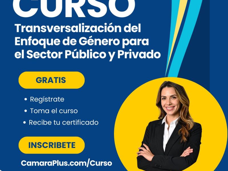 Curso: Transversalización del enfoque de genero para empresas publicas y privadas Ecuador por Camara Plus&nbsp;Ecuador