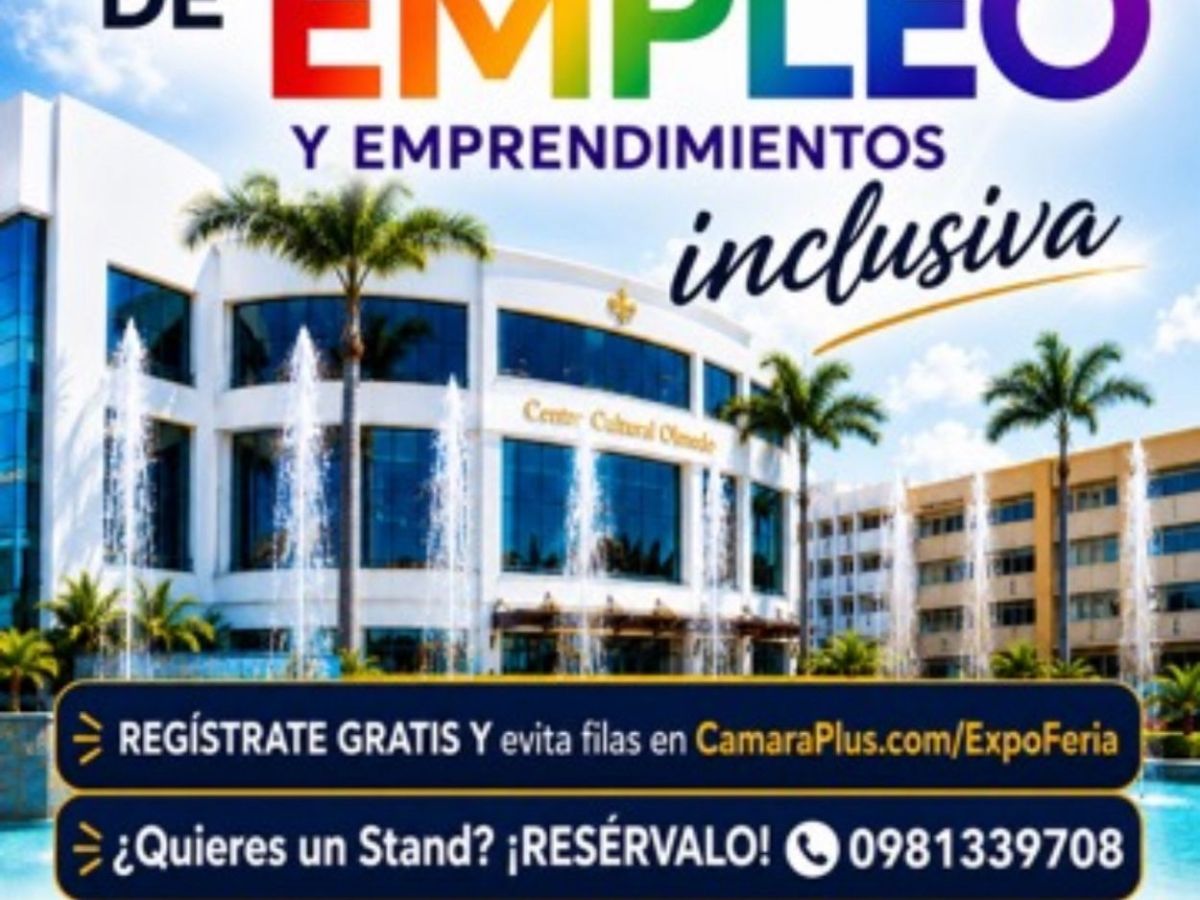 Primera feria de empleo y emprendimientos LGBT+ en&nbsp;Guayaquil